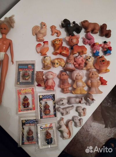 Игрушки резиновые и фигурки ккерамика