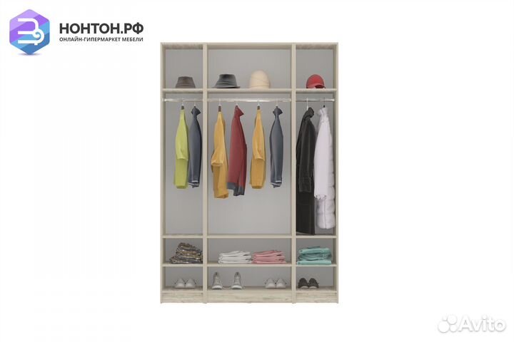 Шкаф Венеция комбинация № 1 дуб серый крафт / граф