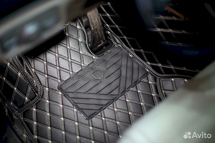 3D коврики из экокожи Mercedes