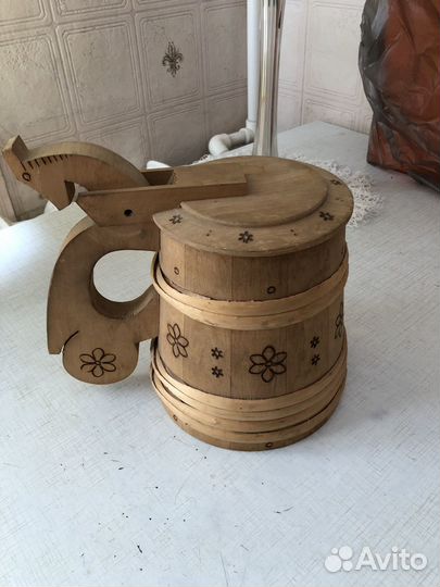 Кружка пивная дерево