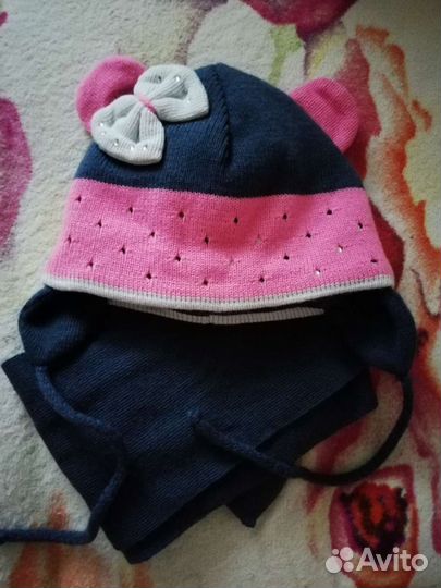 Комплект шапка, шарф