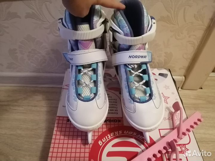 Коньки раздвижные детские Nordway 31-36р-р