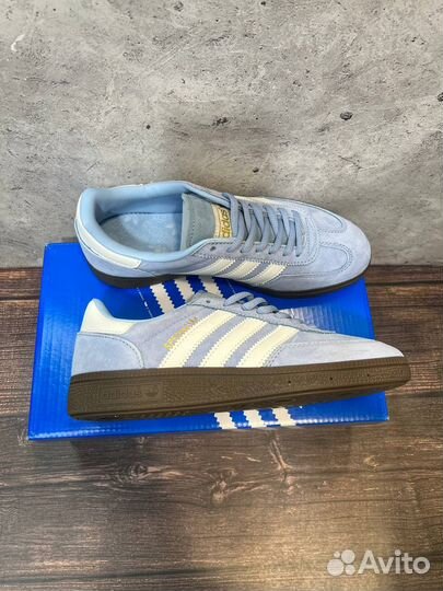 Кеды adidas spezial голубые