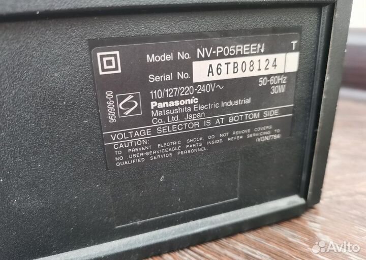Видеомагнитофон panasonic