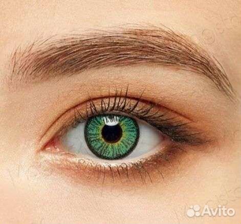 Линзы зеленые для глаз