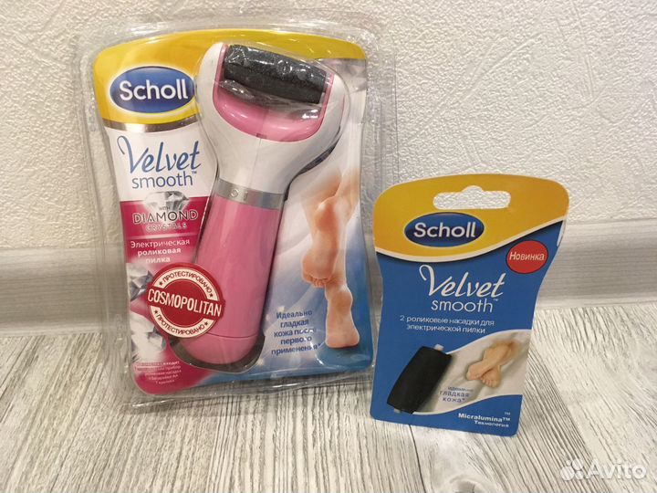 Электрическая роликовая Пилка для ног scholl шоль