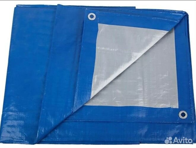 Тент пвх 5*6м, плотность 100 г/м2, двусторонний