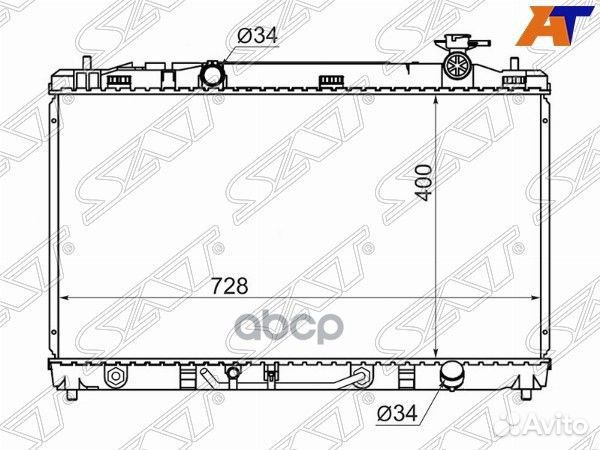 Радиатор Toyota Camry (XV40) 06-11 / Daihatsu