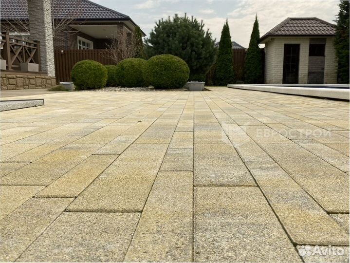 Тротуарная плитка, брусчатка, бордюры