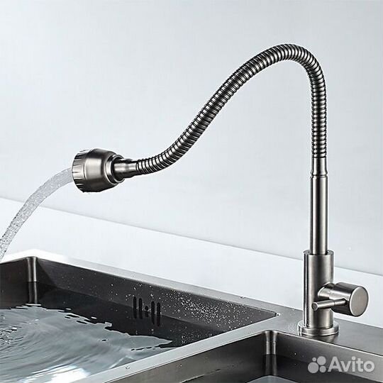 Кран для холодной воды с гибким изливом Ledeme