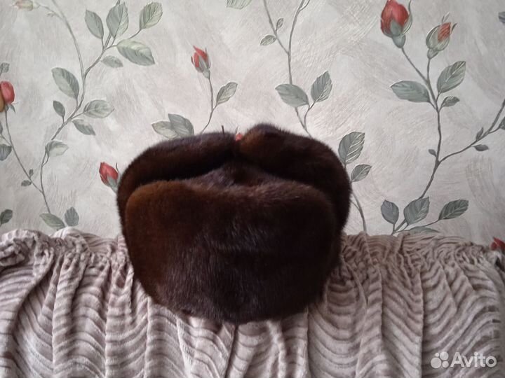 Норковая шапка мужская ушанка