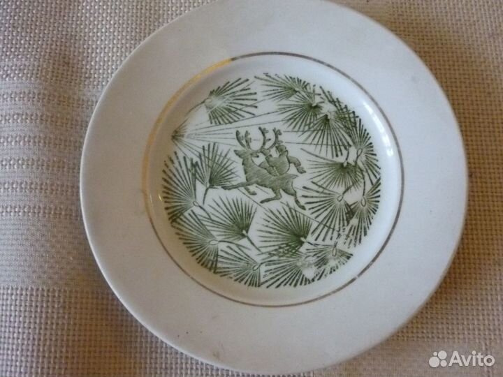 Тарелки Конаково, Зик, кораблик, цветы