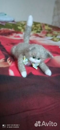 Вязаные игрушки- котики ручной работы
