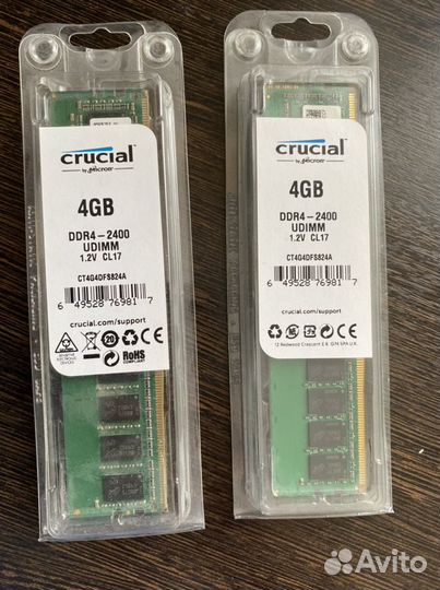 Crucial 8GBx2 2400 CL17