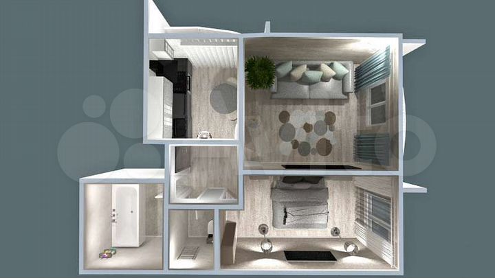 2-к. квартира, 66,3 м², 9/17 эт.