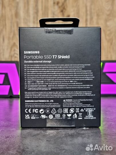 SSD 2TB Samsung T7 Shield MU-PE2T0S/WW