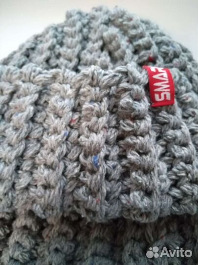 Шапка ушанка вязаная