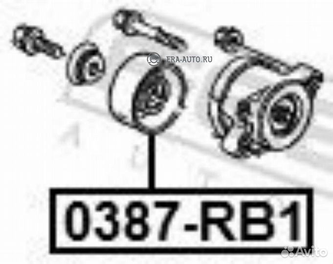 Febest 0387-RB1 ролик обводной\ Honda Elysion K24A