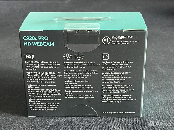 Новая Веб-камера Logitech HD Pro Webcam 920s