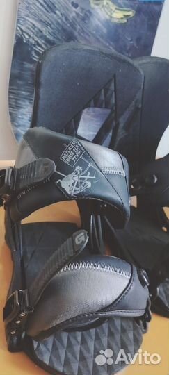 Сноуборд GNU 156 + крепления Burton Cobrashark