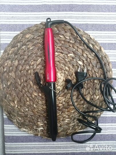 Плойка для завивки волос Dewal Red Titanium