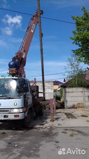 Монтаж провода сип Установка опор лэп