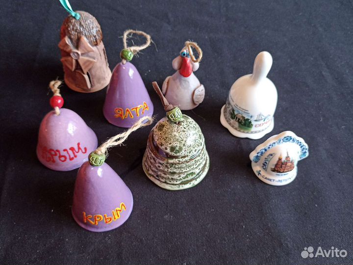 Сувенирные колокольчики ручная работа