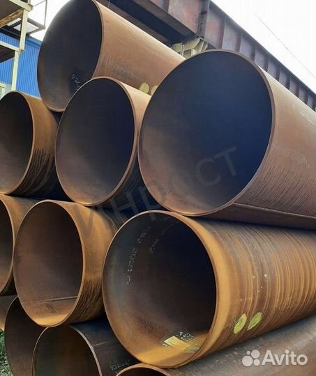 Прямошовная стальная труба 820х10 по ГОСТ 20295-85* из стали 17Г1с-у со склада Санкт-Петербург с дос