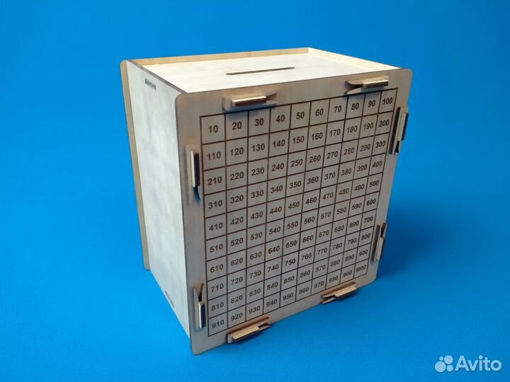 Копилка 10-1000 из дерева (фанера)