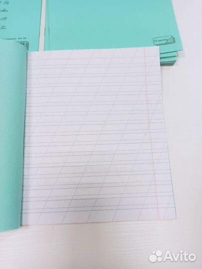 Тетрадь узкая косая линейка 12 л