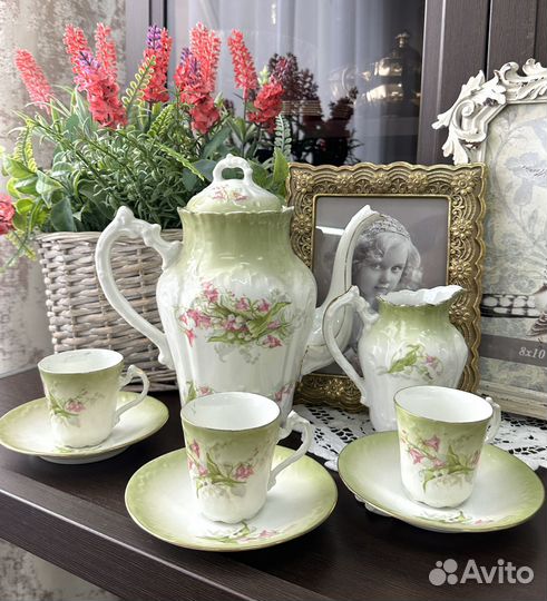 Антикварный кофейный набор 