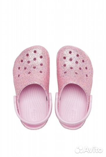 Crocs детские розовые для девочки оригинальные 24