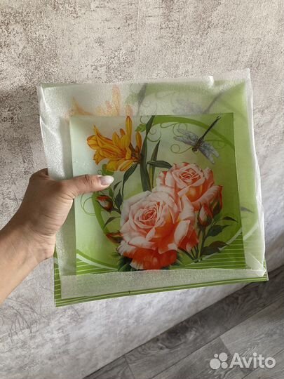 Набор квадратных тарелок