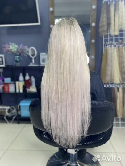 Наращивание натуральных волос под ключ