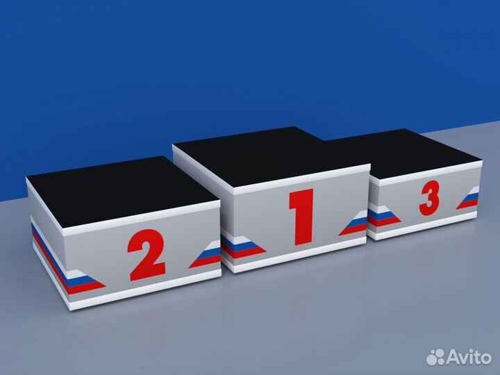 Пьедестал награждения Матрешка 612х612мм (квадрат)