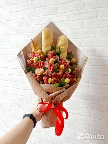 Съедобный мужской букет колбасный