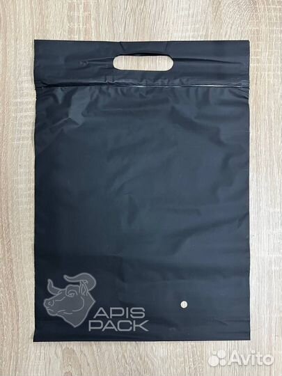 Пакеты зип лок с бегунком и ручками черные матовые