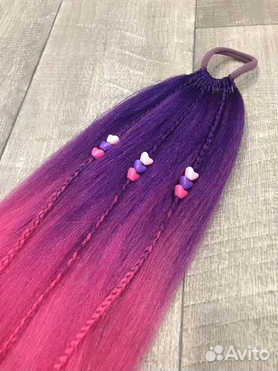 Афрорезинки, косички на резинках, афрохвосты