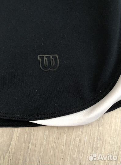 Теннисная юбка wilson (черно-белого цвета)