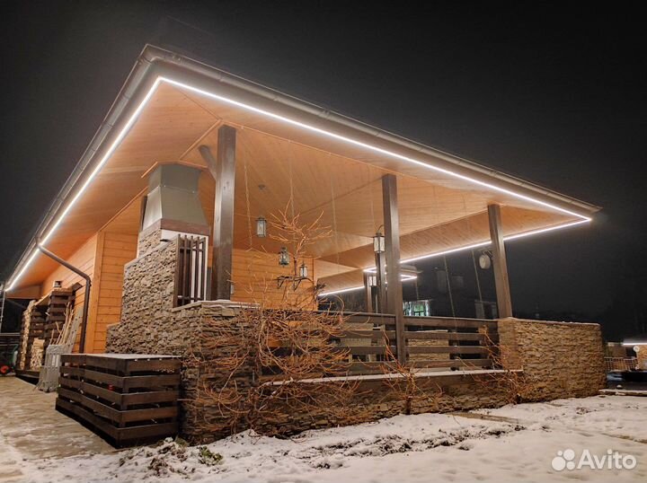 Уличное контурное освещение