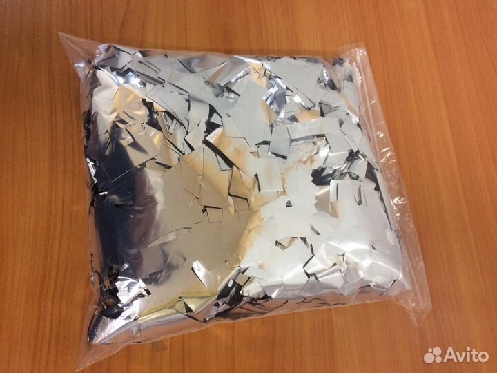 Конфетти металлизированное серебро