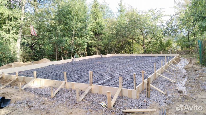 Фундамент плита под ключ