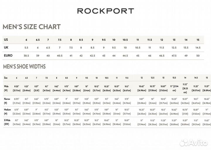Полуботинки для широкой ноги Rockport. Из США