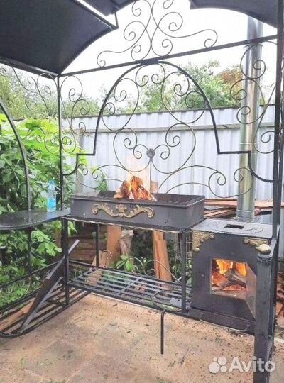 Беседка с мангалом
