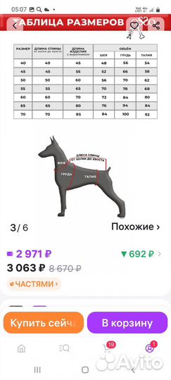 Зимний комбинезон для кобеля