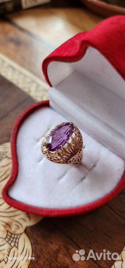 Золотое кольцо СССР 583.с Александритом