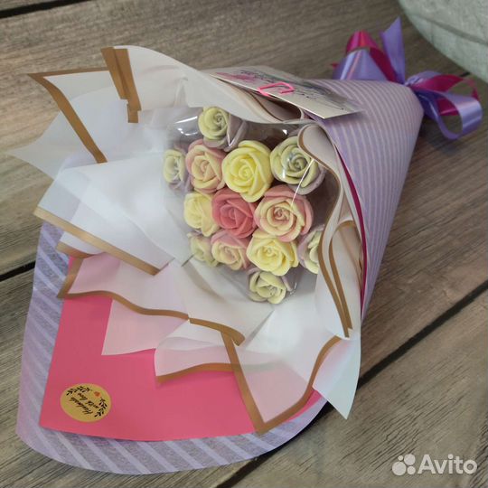 Букет из шоколадных цветов