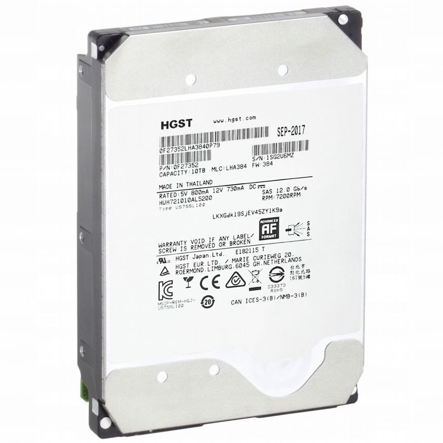 [HUH721010AL5200] Жесткий Диск Hgst 10tb Sas 3,5" Huh721010al5200