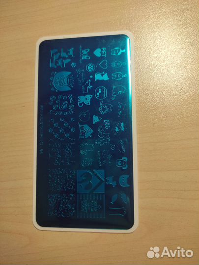 Штамп для стемпинга на ногтях с котиками