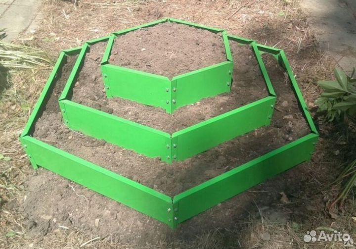 Клумба, цвет зеленый, D-0,5м